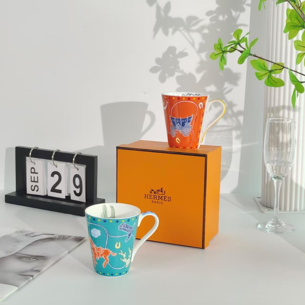 Hermes Single Mug for tea of coffee - Hermes Mug | Buy Online in UAE